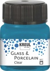 Glass & Porcelainfarbe (20ml) - Cyanblau/Clear