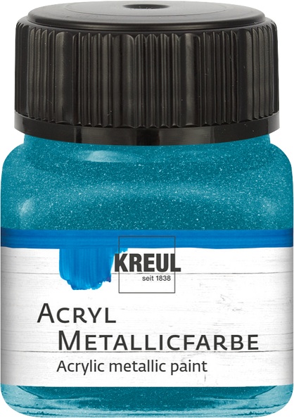 KREUL Acryl Metallicfarbe Petrol  Gl. 20ml