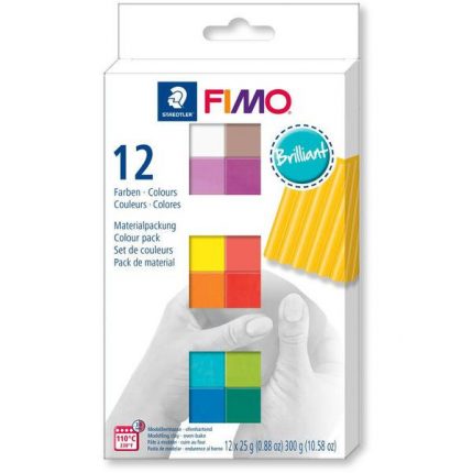 Fimo Soft Brilliant 12 Farben