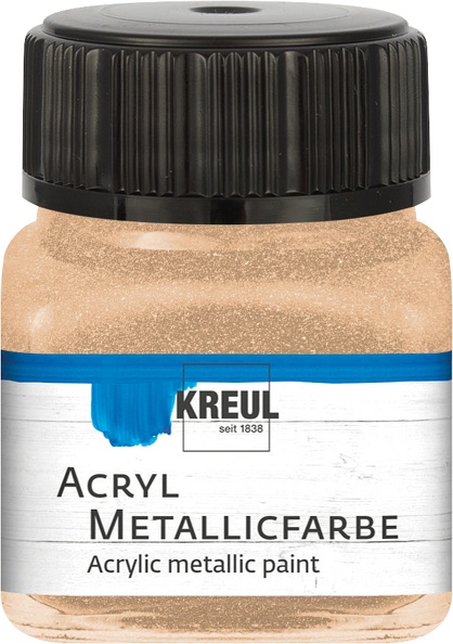 KREUL Acryl Metallicfarbe Champagner Gl. 20 ml