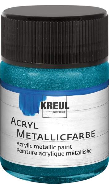 KREUL Acryl Metallicfarbe Petrol  Gl. 50ml