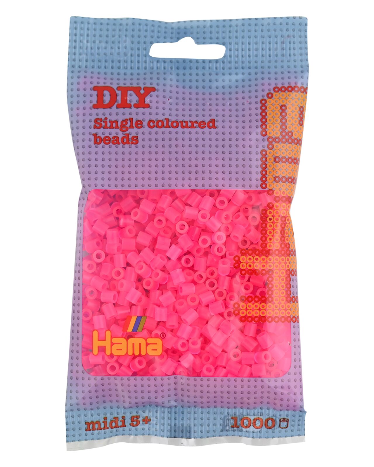 Hama Midi Bügelperlen Fuschia, 1000 Stück